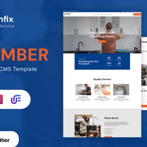 Plumfix- Plumbing Services WordPress Elementor Theme