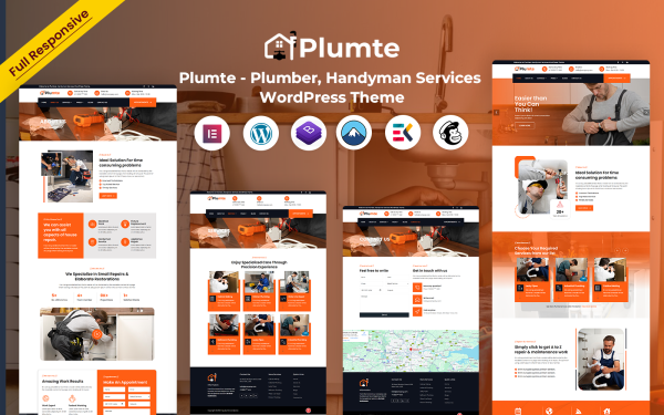 Plumte - Plumber, Handyman Services WordPress Theme - Image 1
