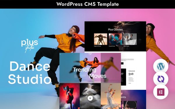 Plusstudio - Dance Studio Multipurpose Responsive WordPress Theme - Image 1