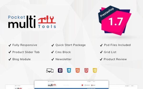 Pocket Multitools Store PrestaShop Theme - Image 1