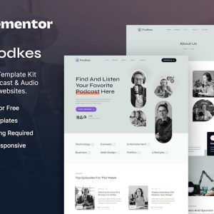 Podkes - Podcast & Audio Streaming Elementor Template Kit
