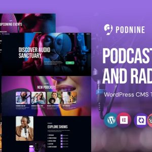 Podnine - Podcast And Radio WordPress Elementor Theme
