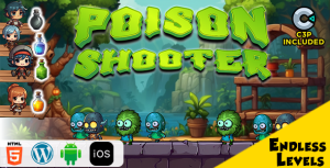 Poison shooter html5 construct 3 game gplpixel.png