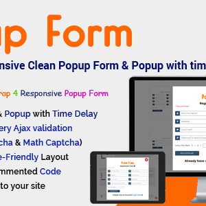 Popup Form - Bootstrap Responsive Clean Popup Form