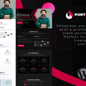 PortPress – WordPress Portfolio Theme for Creative Professionals