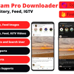 Post, Story, Timeline, IGTV Downloader for Instagram + FB, Admob Ads + Firebase Push Notification