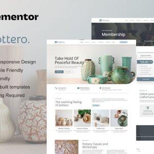 Pottero - Pottery & Ceramics Studio Elementor Template Kit