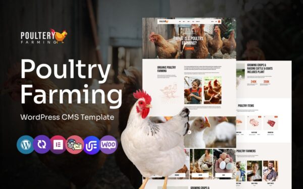 Poultery - Poultry Care And Farming Multipurpose WordPress Elementor Theme - Image 1