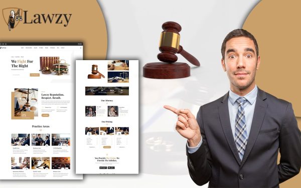 Powar-Lawzy Lawyers and Law Firm Landing Page WordPress Theme - Image 1