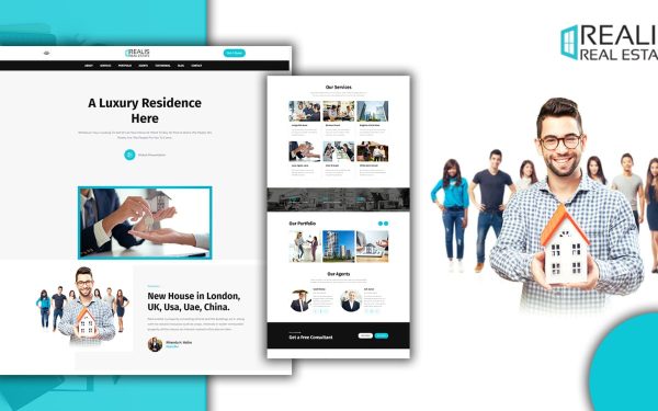 Powar-Realis Real Estate Agency Landing Page WordPress Theme - Image 1