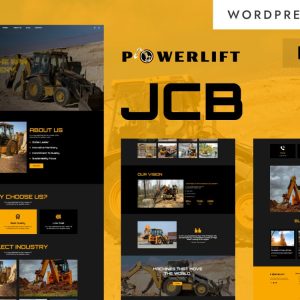 PowerLift - JCB & Industrial Machinery WordPress Elementor Theme