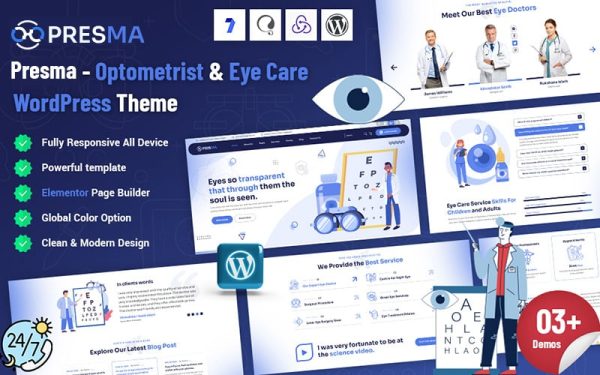Presma - Optometrist & Eye care WordPress theme - Image 1