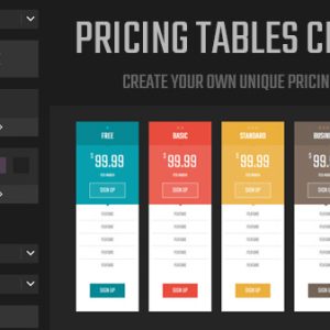 Pricing Tables Creator