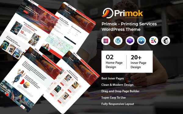 Primok - Digital Printing and 3D Printing Service WordPress Theme - Image 1