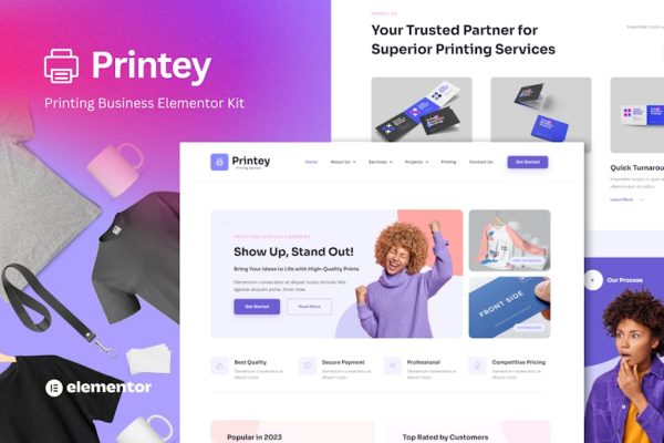 Printey - Printing Business Elementor Template Kit - Image 1