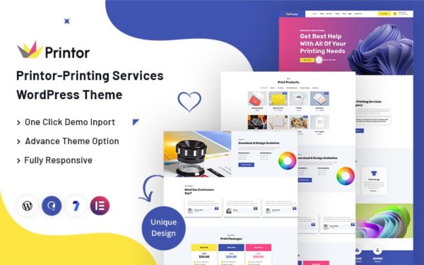 Printor - Printing Services WordPress Theme - Image 1