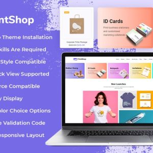 Printzy - Printing Store & Design Service WooCommerce Elementor Theme