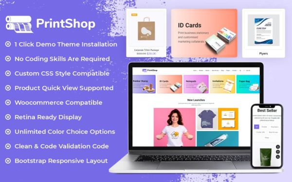 Printzy - Printing Store & Design Service WooCommerce Elementor Theme - Image 1