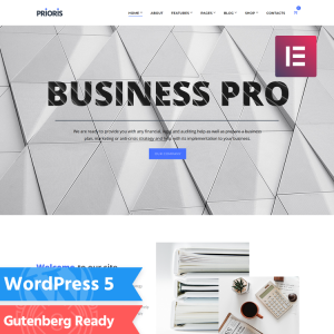 Prioris - Consulting Agency WordPress Elementor Theme