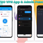 Pro VPN Android App with Admin Panel - with Admob Ads
