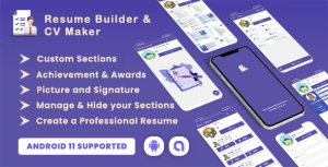 Professional resume builder and cv maker android 11 supported codermarket.png