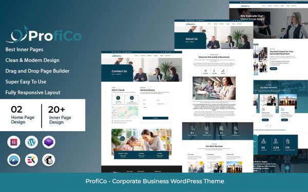 ProfiCo - Corporate Business WordPress Theme - Image 1
