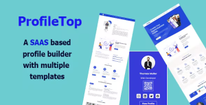 Profiletop multi user vcard resume and portfolio builder saas codermarket.png