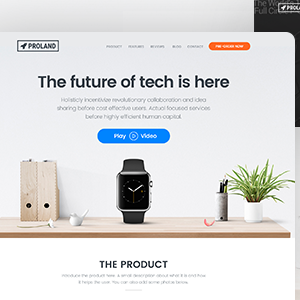 Proland | Product Landing Page WordPress Theme