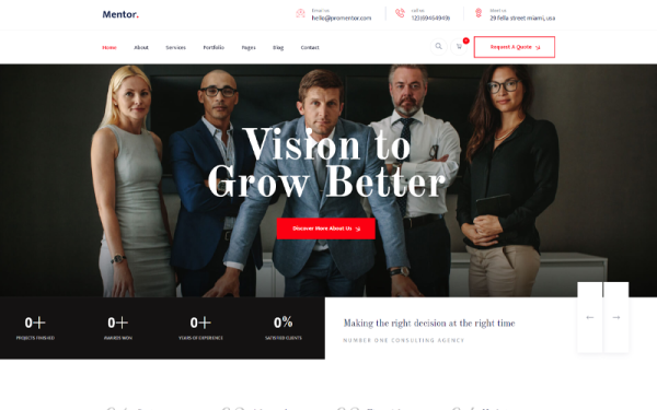 ProMentor - Consulting Business WordPress Theme - Image 1