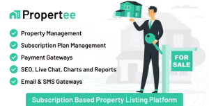 Propertee subscription based property listing platform codermarket.png