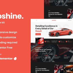 Proshine - Car Detailing & Auto Service Elementor Template Kit
