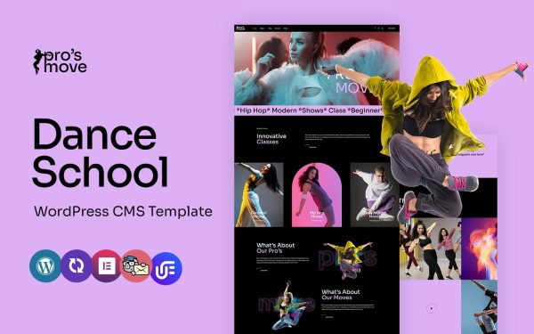 Prosmove - Dance School And Studio Multipurpose WordPress Elementor Theme - Image 1