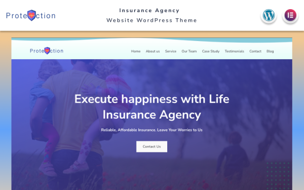 Protection - Insurance Agency Website WordPress Theme - Image 1