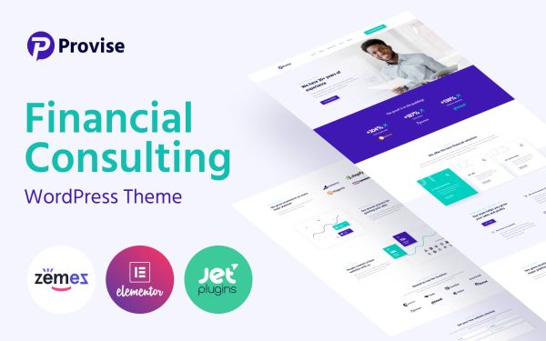 Provise - Special Financial Consulting WordPress Elementor Theme - Image 1