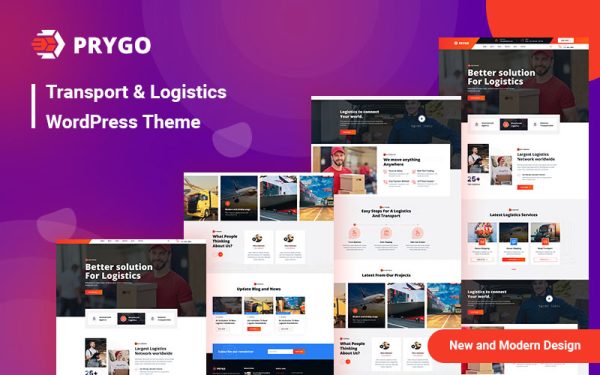Prygo - Transport & Logistic WordPress Theme - Image 1