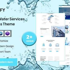 Purify - Drinking Water and Delivery Services WordPress Theme