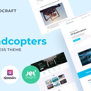 Quadcraft - Drone Startup WordPress Theme