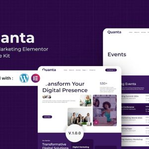 Quanta - Digital Marketing Elementor Template Kit