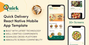 Quick delivery food delivery react native template codermarket.png