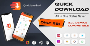 Quick downloader all in one status saver roposo sharechat snackvideo .png