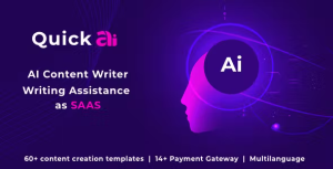 Quickai openai chatgpt ai writing assistant and content creator as saas .png