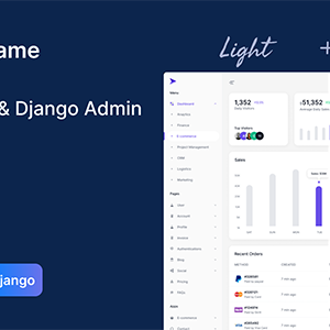 QuickFrame - TailwindCSS & Django Admin & Dashboard Template