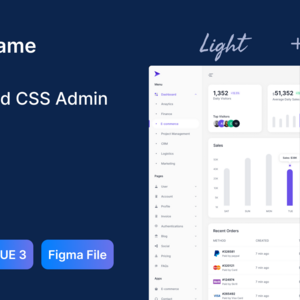 QuickFrame - Vue Admin & Dashboard Template