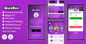 Quizbox flutter quiz application with reward flutter laravel codermarket.png