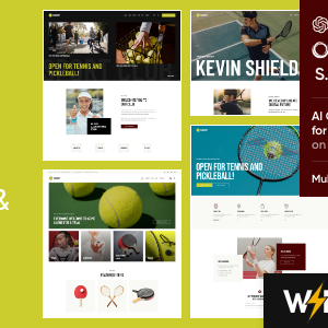 Racquet - Tennis, Badminton & Squash WordPress Theme