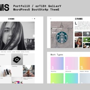 RAMS - Portfolio Artist Gallery WordPress Theme