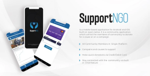 React native community donation app supportngo codermarket.png