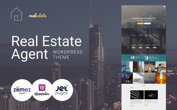 Real Estate - Real Estate Agent WordPress Theme - Image 1