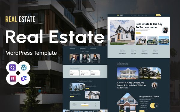 Real Estate - Real Estate Broker And Agent WordPress Elementor Theme - Image 1