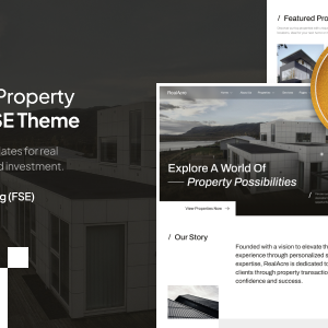 RealAcre – Real Estate & Porperty Full Site Editing WordPress Theme